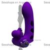 Vibrador para dedo con estimulador de clitoris 